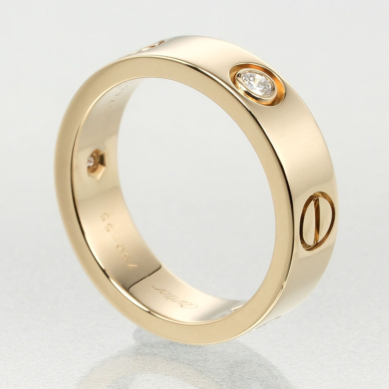 [卡地亚]卡地亚 
 爱15戒指 /戒指 
 K18黄金×3P半钻石大约8.67克爱女士
