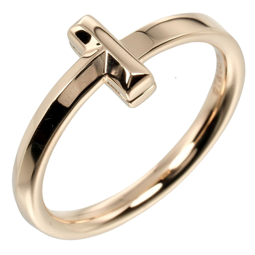 TIFFANY&Co.】ティファニー Tワン 12号 リング・指輪 2.5mm K18ピンク
