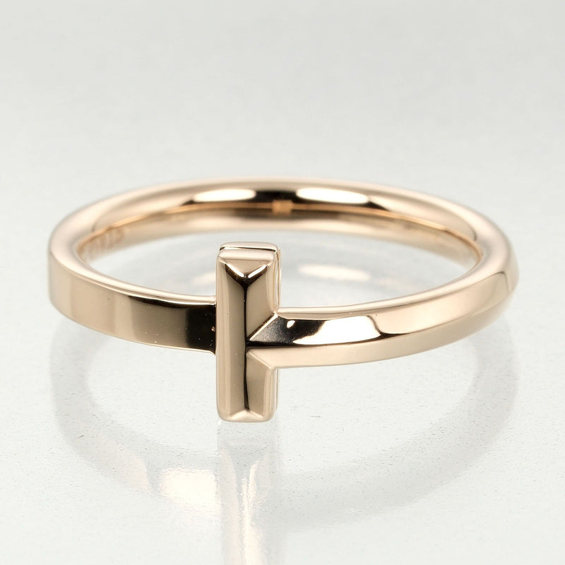 [Tiffany＆Co。]蒂法尼 
 T一个环 /环 
 2.5毫米K18粉红色的金约4.3克t一位女士排名