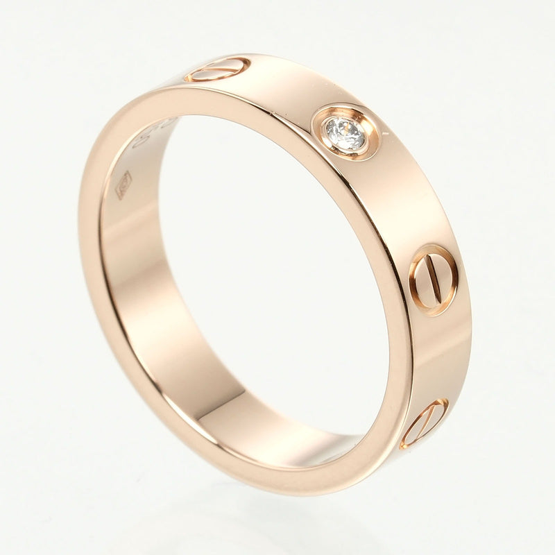 [卡地亚]卡地亚 
 迷你爱婚礼号9.5戒指 /戒指 
 K18粉红色金X 1P钻石大约4.37克迷你爱情婚礼女士