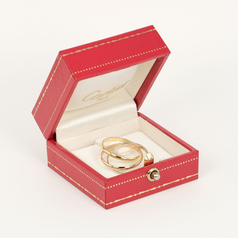 [Cartier] Cartier 
 Trinity No. 12 Anillo / anillo 
 K18 Gold X YG PG WG Aproximadamente 3.9g Trinity Ladies A Rank