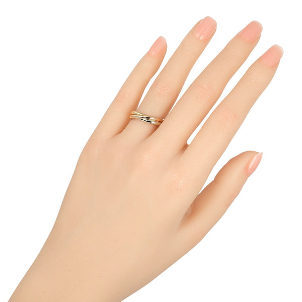 [卡地亚]卡地亚 
 三位一体12戒指 /戒指 
 K18金X YG PG WG大约3.9克三位一体女士