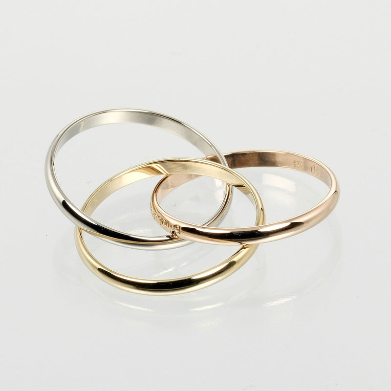 [Cartier] Cartier 
 Trinity No. 12 Ring / Ring 
 K18 Gold x YG PG WG Approximately 3.9G TRINITY Ladies A Rank
