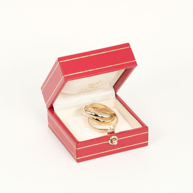 [Cartier] Cartier 
 Trinity No. 12.5 Ring / Ring 
 K18 Gold x YG PG WG Approximately 8.8g Trinity Ladies A Rank