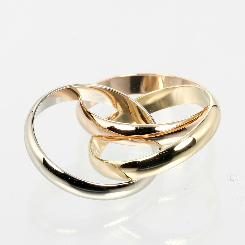 [Cartier] Cartier 
 Trinity No. 12.5 Ring / Ring 
 K18 Gold x YG PG WG Approximately 8.8g Trinity Ladies A Rank
