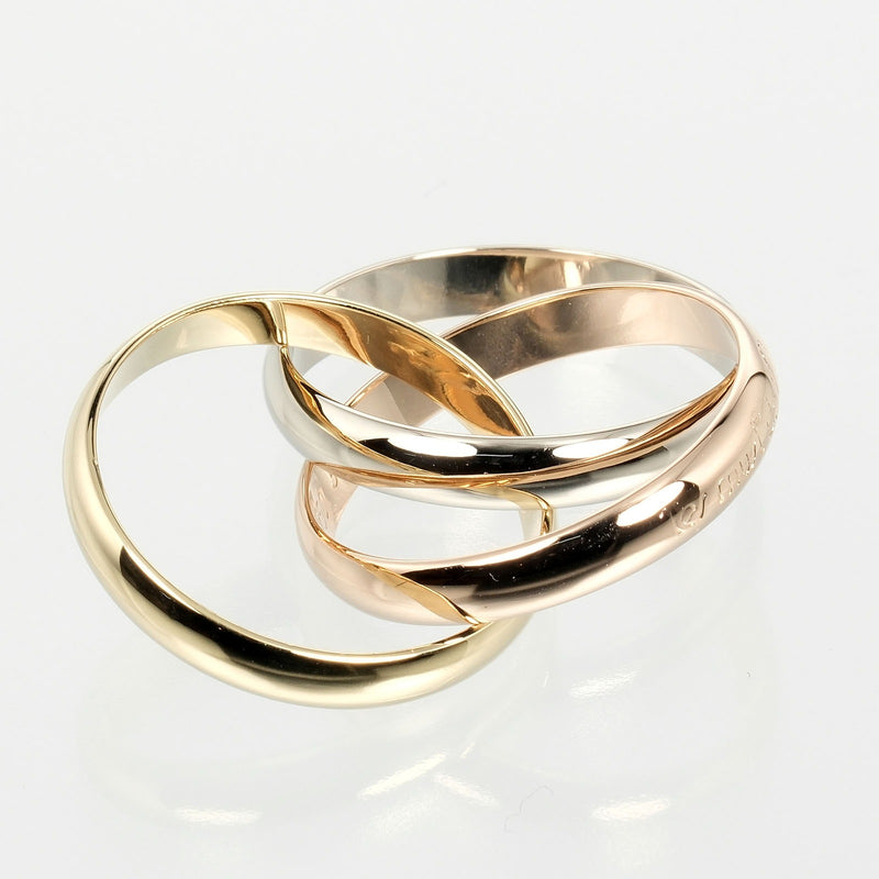 [Cartier] Cartier 
 Trinity No. 14.5 Ring / Ring 
 K18 Gold x YG PG WG Approximately 8.54G Trinity Ladies A Rank