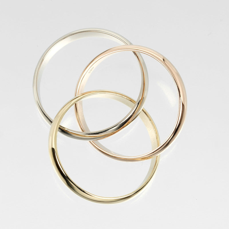 [Cartier] Cartier 
 Trinity No. 14.5 Ring / Ring 
 K18 Gold x YG PG WG Approximately 8.54G Trinity Ladies A Rank
