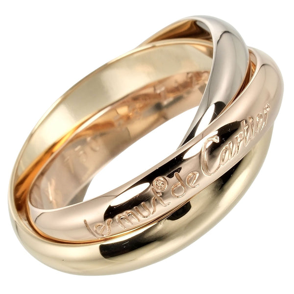 [Cartier] Cartier 
 Trinity No. 13 Ring / Ring 
 K18 Gold x YG PG WG Approximately 8.01G Trinity Ladies A Rank