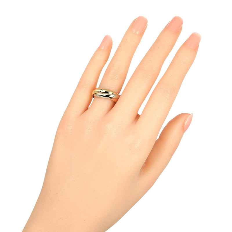 [卡地亚]卡地亚 
 三位一体13.5戒指 /戒指 
 K18金X YG PG WG大约8.17克三位一体女士