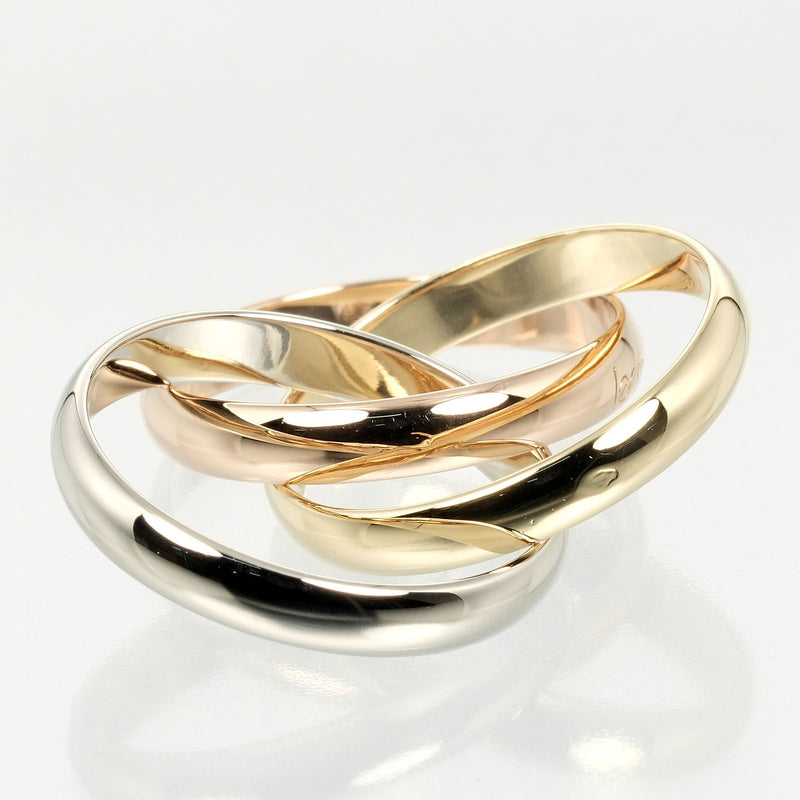 [Cartier] Cartier 
 Trinity No. 13.5 Ring / Ring 
 K18 Gold x YG PG WG Approximately 8.17G TRINITY Ladies A Rank
