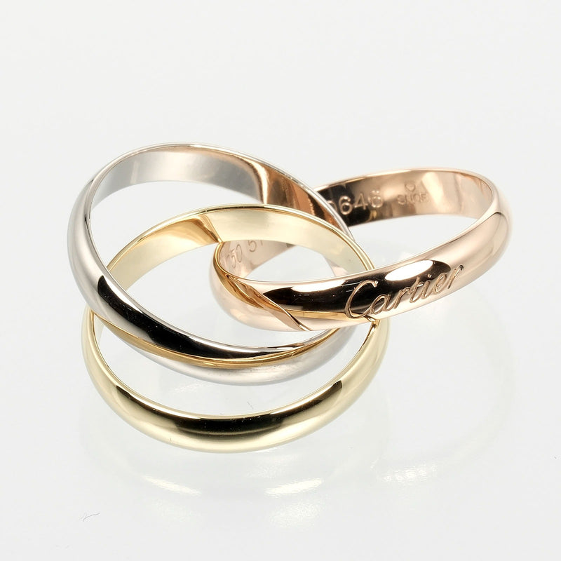 [Cartier] Cartier 
 Trinity No. 10.5 Ring / Ring 
 K18 Gold x YG PG WG Approximately 7.72G Trinity Ladies A Rank