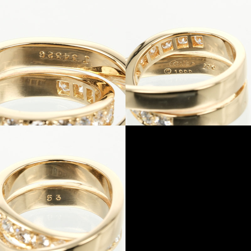 [Cartier] Cartier 
 Paris No. 12.5 Ring / Ring 
 K18 Yellow Gold x Diamond about 13.85g PARIS Ladies A Rank