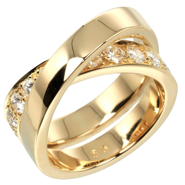 [Cartier] Cartier 
 París No. 12.5 Anillo / anillo 
 K18 Oro amarillo x diamante alrededor de 13.85g Damas de París un rango
