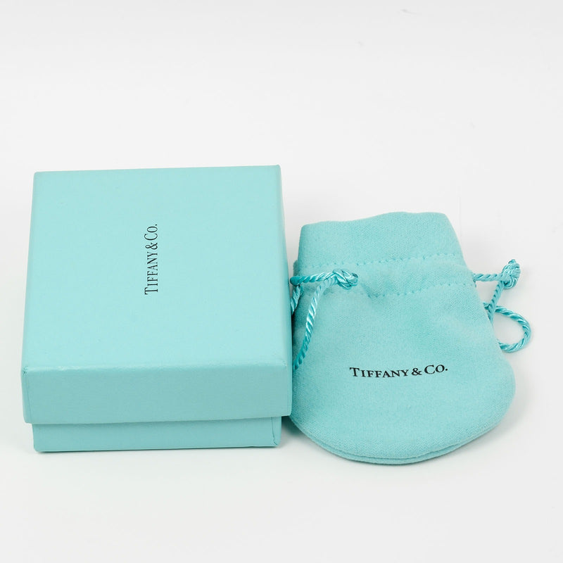[Tiffany＆Co。]蒂法尼 
 T微笑迷你项链 
 K18粉红色金X钻石大约2.31g T微笑迷你女士