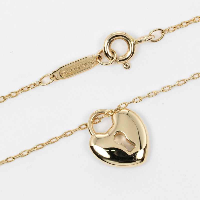 [Tiffany & co.] Tiffany 
 Collar de bloqueo del corazón 
 K18 Oro amarillo aproximadamente 3.41 g Lock Lock Lading Damas A Rank
