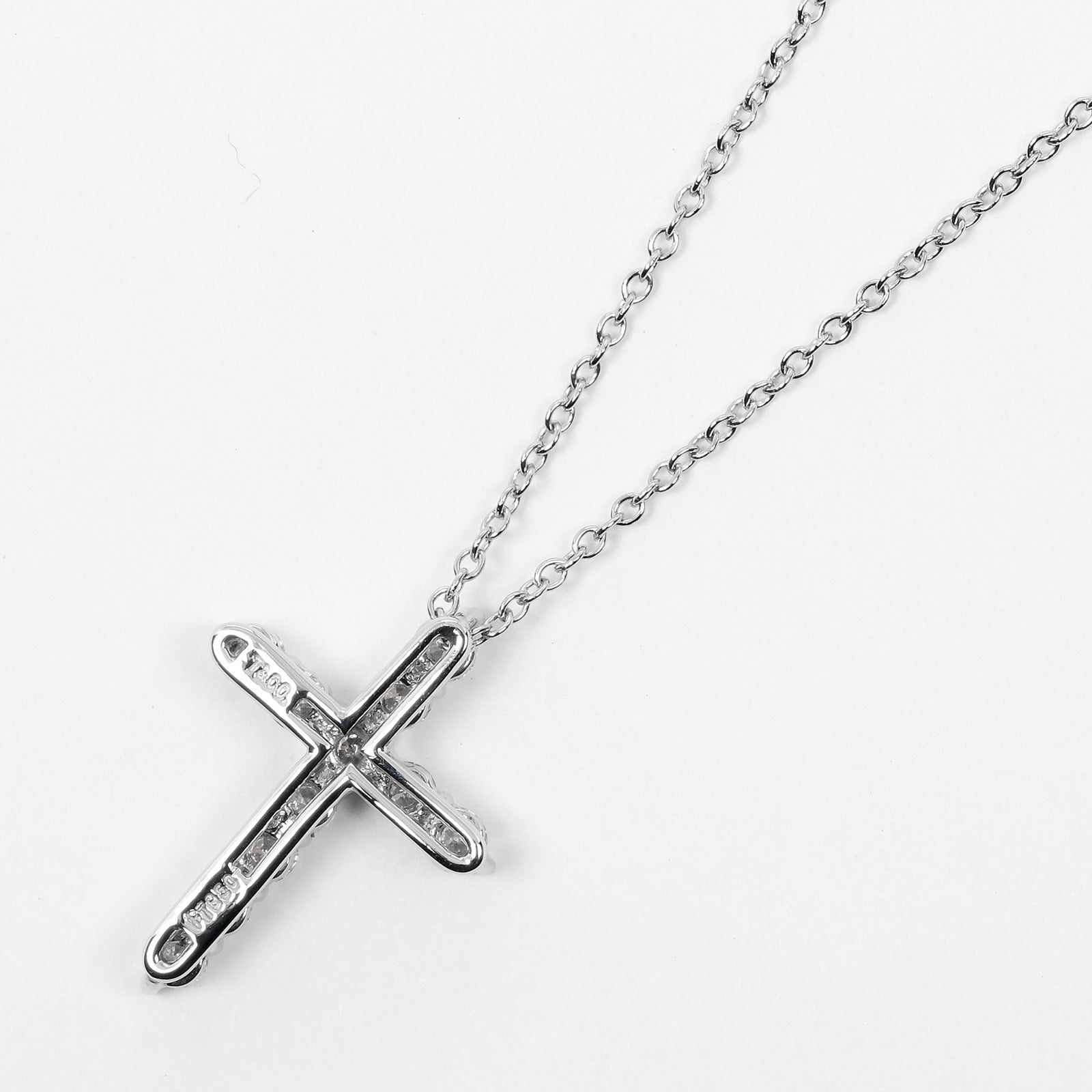 TIFFANY＆Co. スモールクロス ネックレス Pt950 プラチナ TIFFANY&Co 