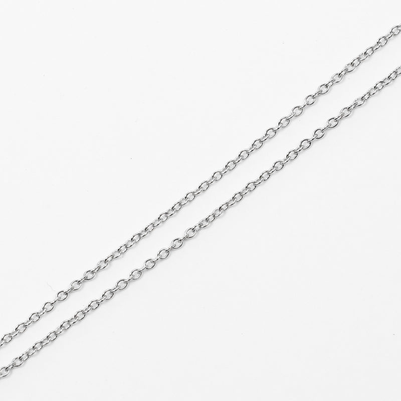 [Tiffany＆Co。]蒂法尼 
 小十字项链 
 PT950白金X钻石大约3.83克小十字女士