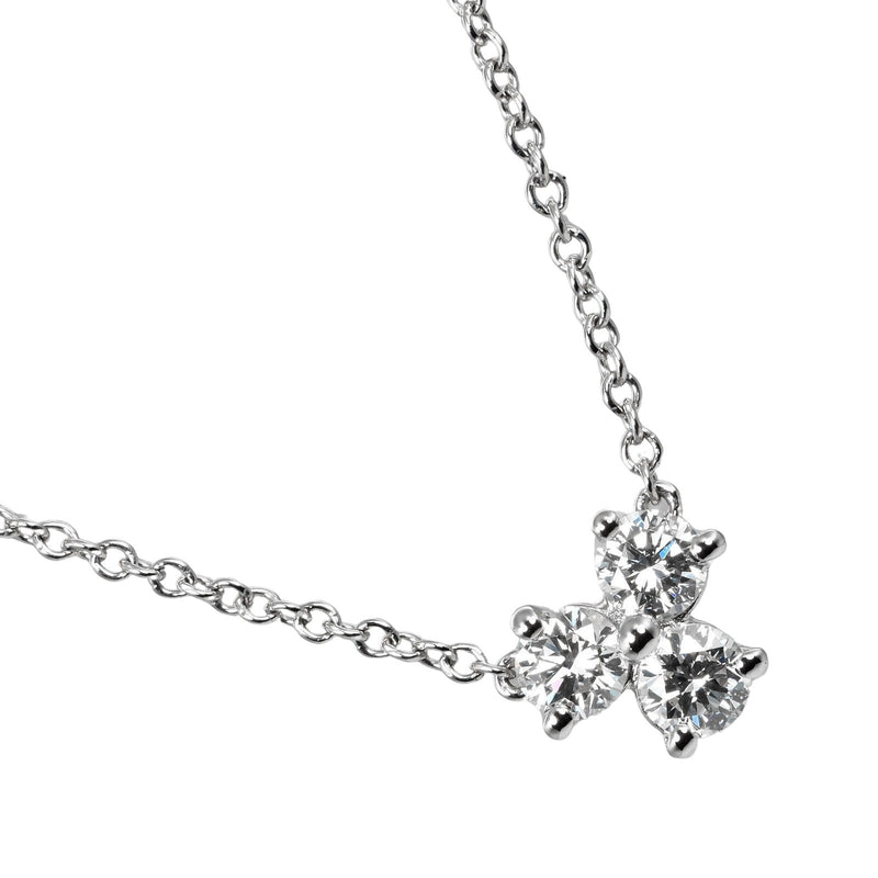 [TIFFANY & CO.] Tiffany 
 Aria necklace 
 PT950 Platinum x Diamond about 2.71g ARIA Ladies A Rank