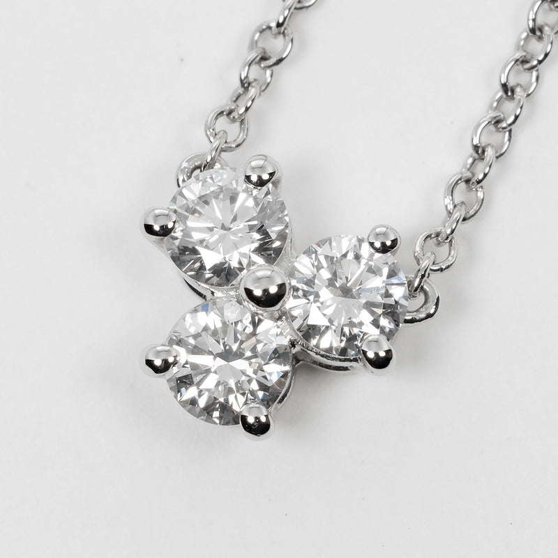 [Tiffany＆Co。]蒂法尼 
 咏叹调项链 
 PT950白金X钻石大约2.71g Aria女士A等级
