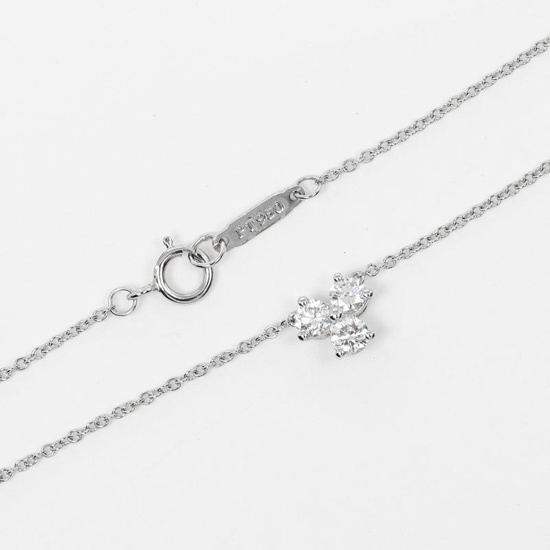 [TIFFANY & CO.] Tiffany 
 Aria necklace 
 PT950 Platinum x Diamond about 2.71g ARIA Ladies A Rank
