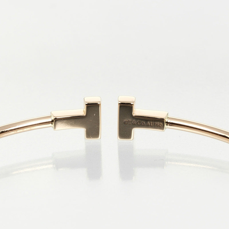 [TIFFANY & CO.] Tiffany 
 T wire narrow bracelet 
 SM model around the arm 15cm K18 Pink gold approx. 5.65g T Wire narrow Ladies A rank
