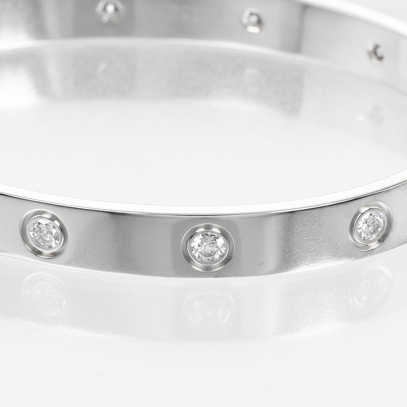 [Cartier] Cartier 
 Love bracelet 
 Old K18 White Gold x 10P Full Diamond Approximately 31.75g ​​Love Ladies A Rank