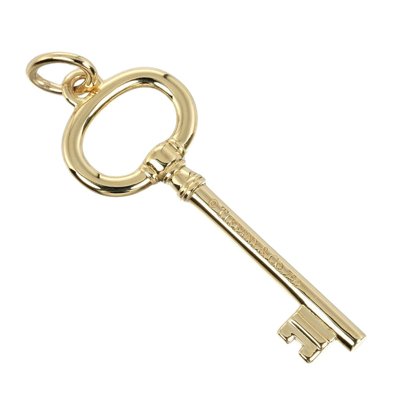 [Tiffany & co.] Tiffany 
 Top colgante de llave ovalada 
 K18 oro amarillo aproximadamente 3.04 g de llave ovalada damas un rango