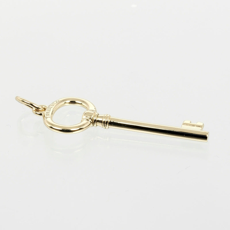 [TIFFANY & CO.] Tiffany 
 Oval key pendant top 
 K18 Yellow Gold Approximately 3.04G OVAL KEY Ladies A Rank