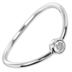 TIFFANY&Co.】ティファニー ウェーブ シングルロウ リング・指輪 6号 