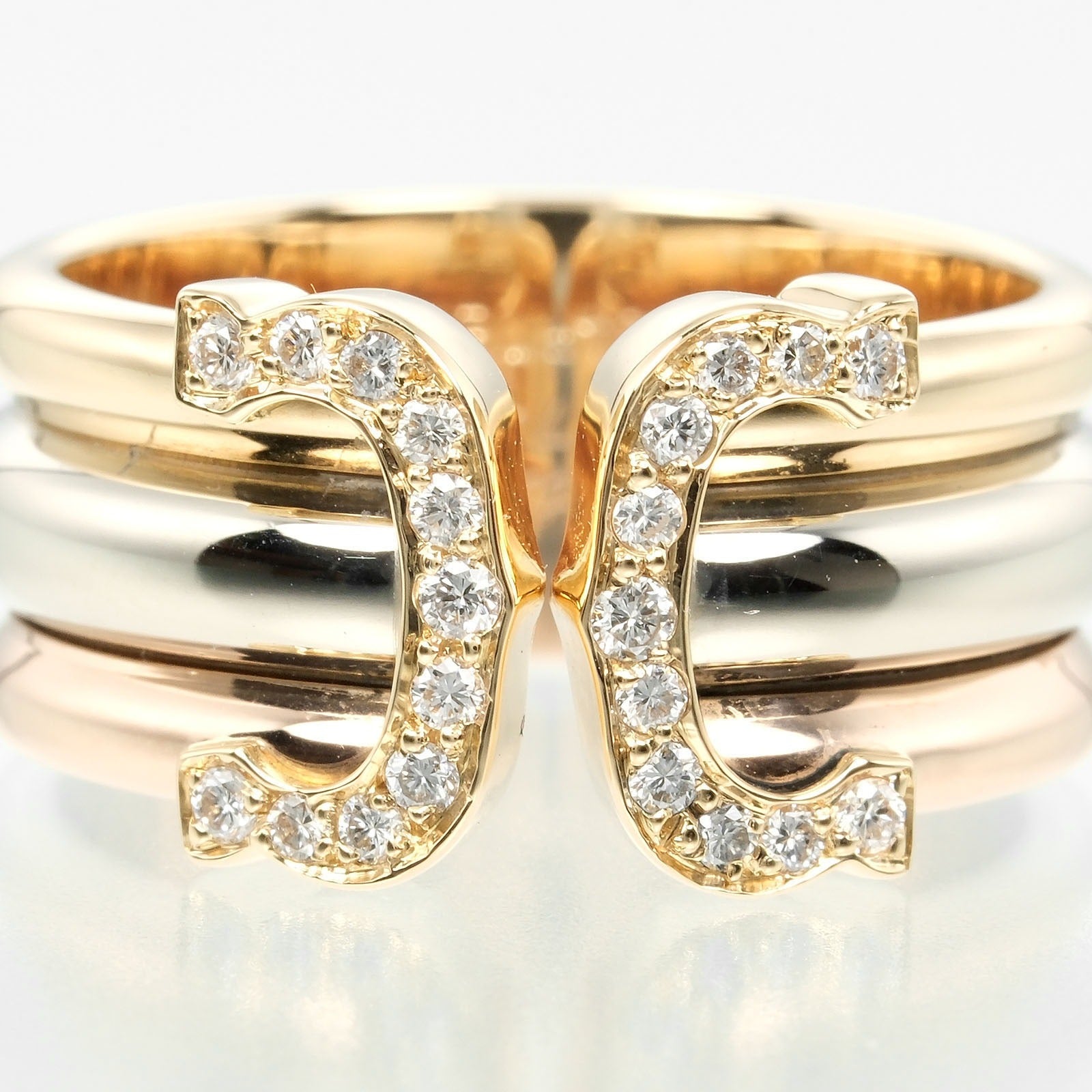 CARTIER】カルティエ 2C スリーカラー 12号 リング・指輪 K18ゴールド