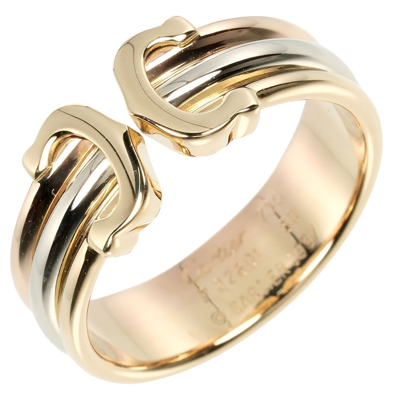 CARTIER】カルティエ 2C スリーカラー 10号 リング・指輪 K18ゴールド  
