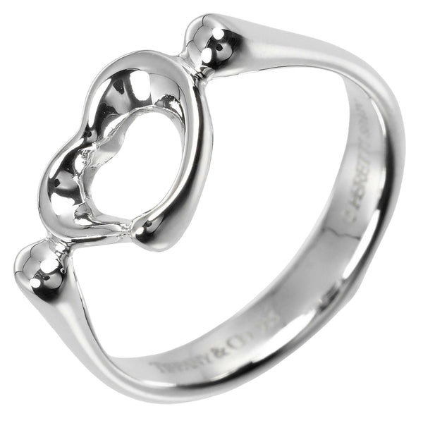 TIFFANY&Co.】ティファニー オープンハート リング・指輪 8号