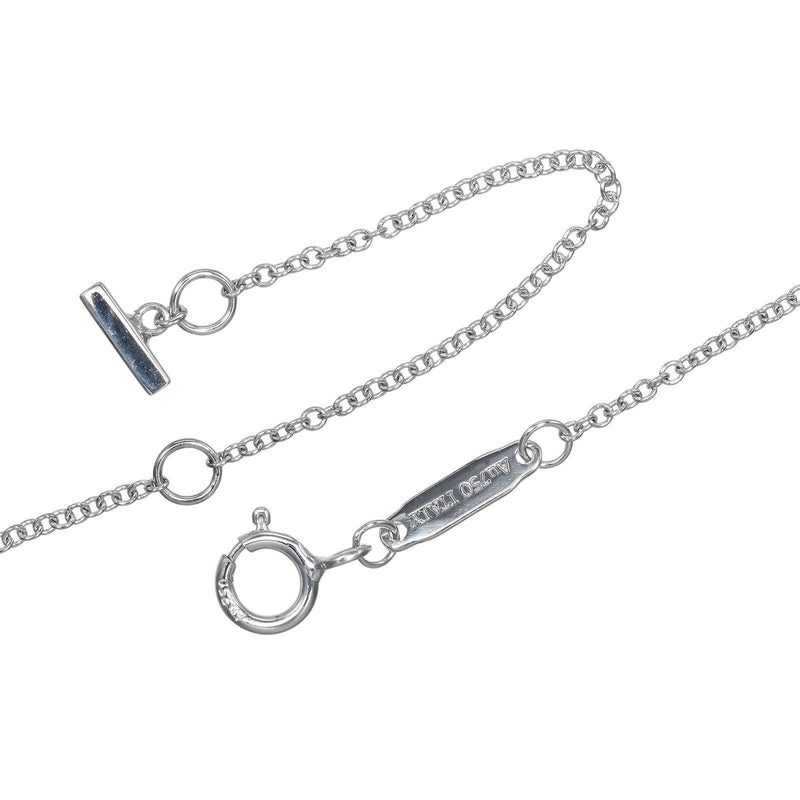 TIFFANY&Co.】ティファニー Tスマイル ミニ ネックレス K18ホワイト