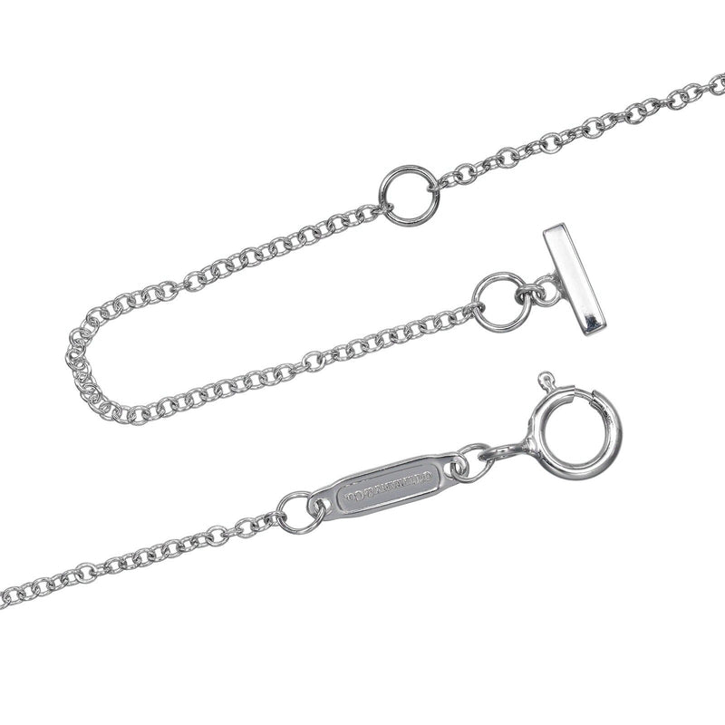 TIFFANY&Co.】ティファニー Tスマイル ミニ ネックレス K18ホワイト  
