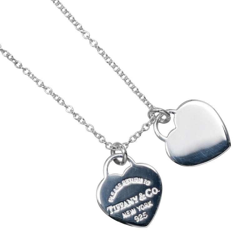[TIFFANY&Co.] Collier Tiffany Return Toe avec étiquette double cœur Tiffany