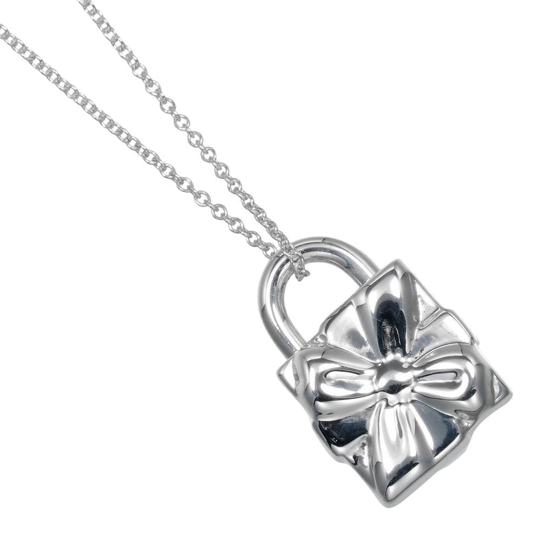 [TIFFANY&Co.] Collier avec serrure en forme de boîte à ruban Tiffany