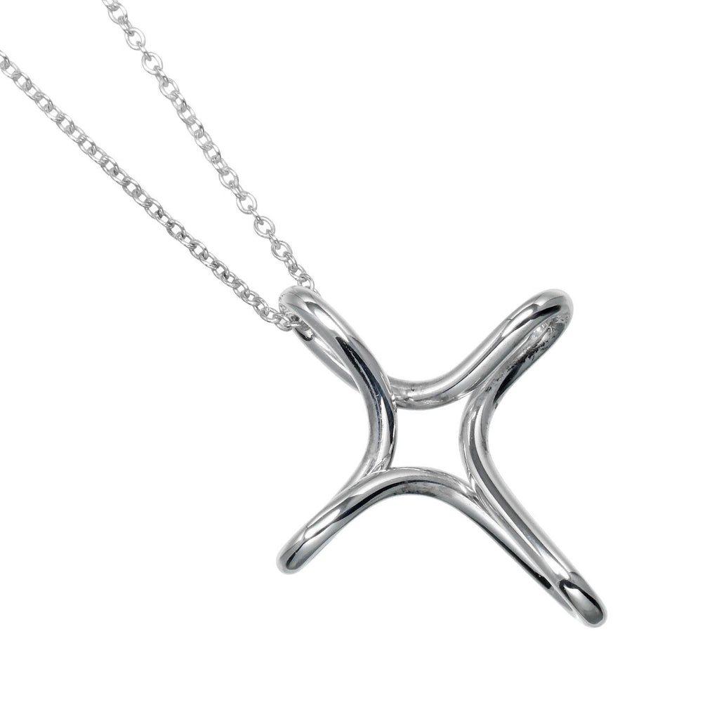 Tiffany＆Co ティファニー オープンクロス スクエア ロング ネックレス TIFFANY&Co.】ティファニー オープンクロス ネックレス – NISHIKINO