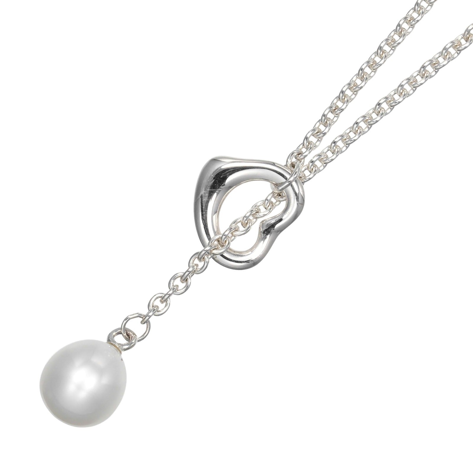 TIFFANY&Co.】ティファニー オープンハート ラリアット ネックレス