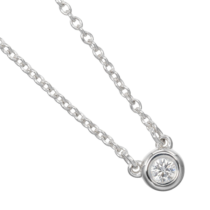 [Tiffany & co.]TIFFANY&Co. Por el collar del patio de plata 925 x diamante aprox. 1.6g por el patio de mujeres un rango