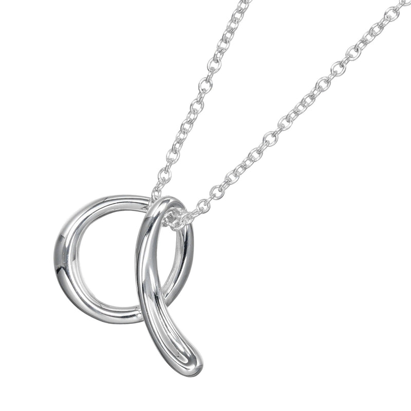 [Tiffany & co.]TIFFANY&Co. Carta del alfabeto Un collar de plata 925 aprox. 2.4g Carta del alfabeto A Ladies Rank a