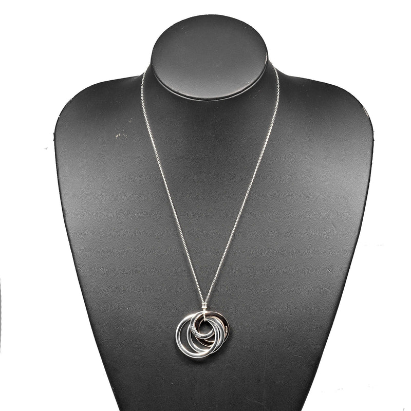 【美品】ティファニー 1837 インターロッキング ネックレス TIFFANY&Co.】ティファニー 1837インターロッキング 4サークル