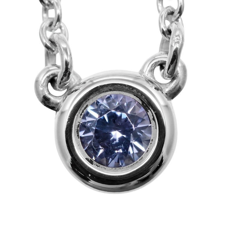 ティファニー ネックレス バイザヤード ブルートパーズ シルバー 925 TIFFANY&Co.】ティファニー カラーバイザヤード ブルー