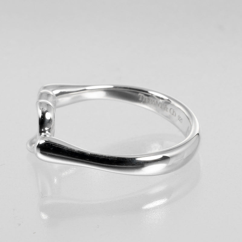 [Tiffany & co.] Tiffany 
 Corazón abierto No. 10.5 Anillo / anillo 
 Silver 925 alrededor de 2.42g de corazón abierto damas un rango