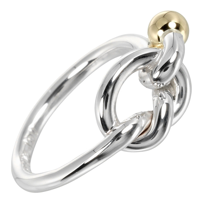 [Tiffany & co.] Tiffany 
 Love Knot No. 6.5 Anillo / anillo 
 Silver 925 x K18 Oro amarillo aproximadamente 2.86 g Love Knot Ladies A Rank