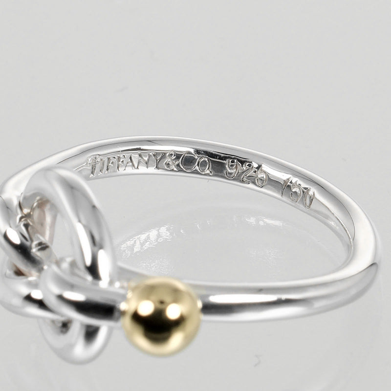[Tiffany & co.] Tiffany 
 Love Knot No. 6.5 Anillo / anillo 
 Silver 925 x K18 Oro amarillo aproximadamente 2.86 g Love Knot Ladies A Rank