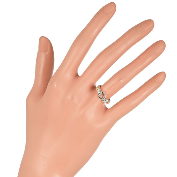 [Tiffany＆Co。]蒂法尼 
 爱节8戒指 /戒指 
 银925 x k18黄金约2.62克爱情女士