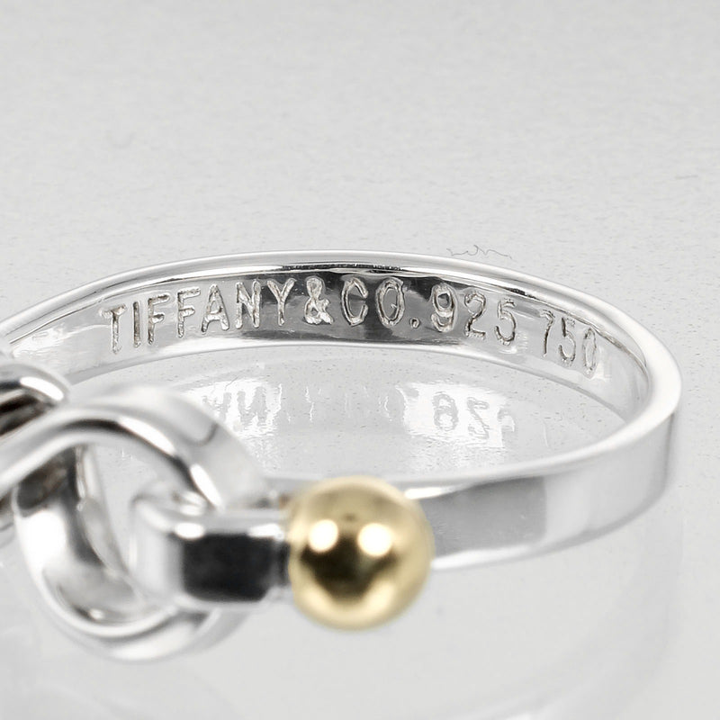 [Tiffany & Co.] Tiffany 
 러브 매듭 번호 8 반지 / 반지 
 실버 925 x K18 옐로우 골드 약 2.62g 사랑 매듭 숙녀 A 등급