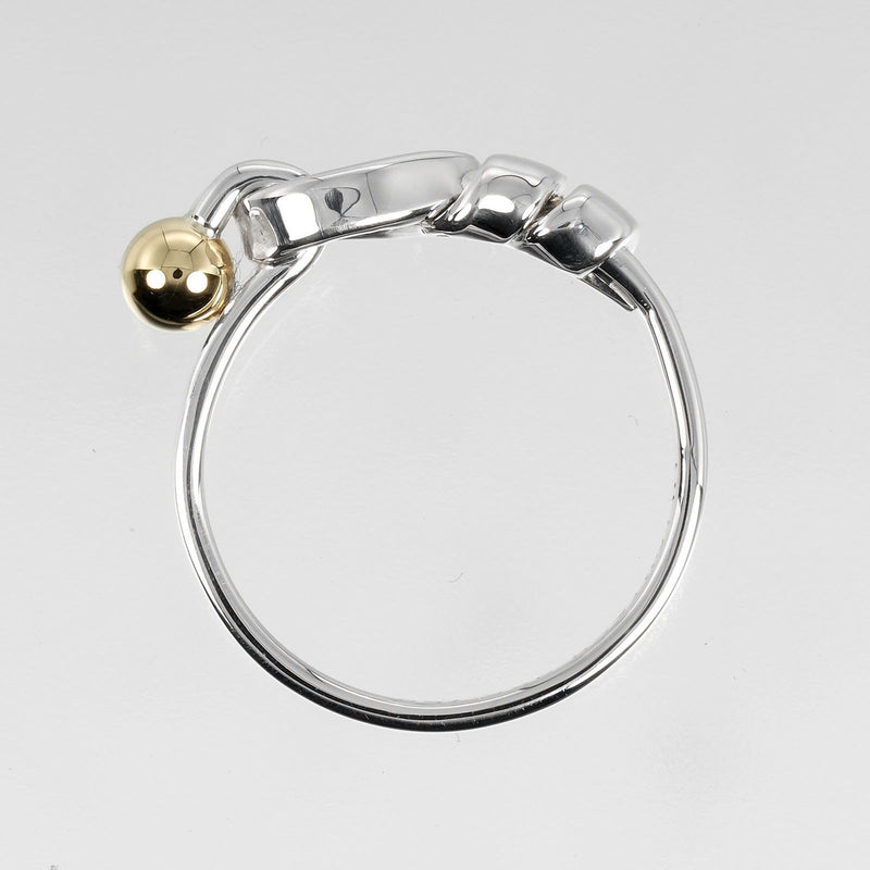 [Tiffany & co.] Tiffany 
 Amor nudo n. ° 8 anillo / anillo 
 Silver 925 x K18 Oro amarillo aproximadamente 2.62g Love Knot Ladies A Rank