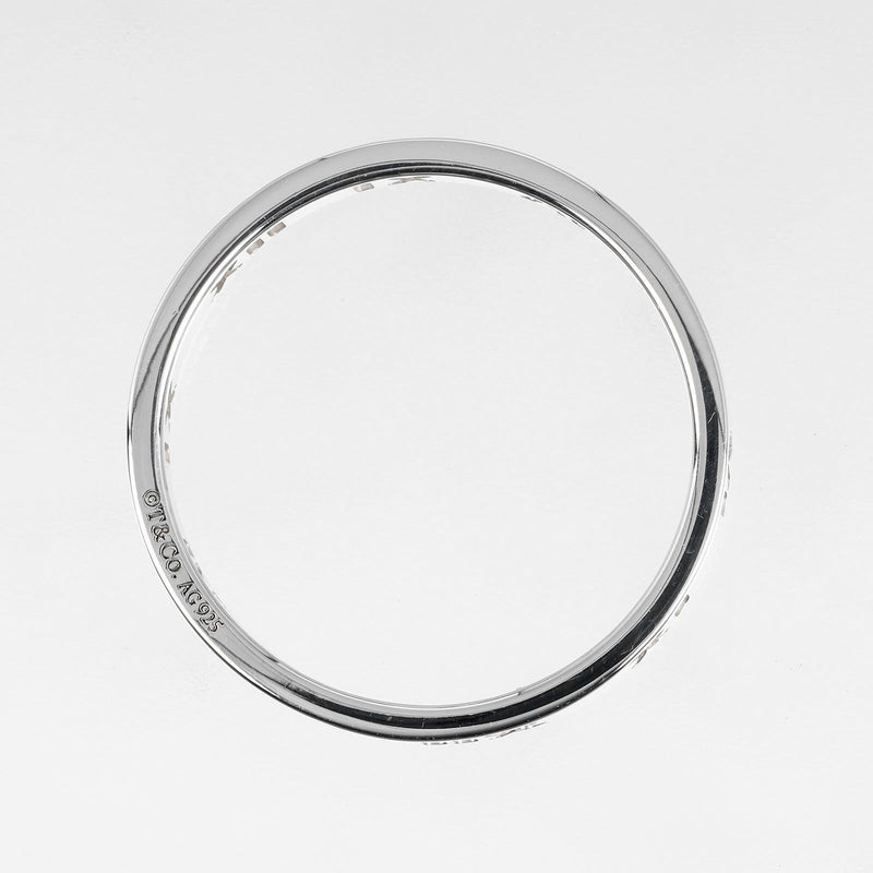 [Tiffany＆Co。]蒂法尼 
 Atlas刺穿狭窄的18.5环 /环 
 银925大约2.37克地图集刺穿了狭窄的女士