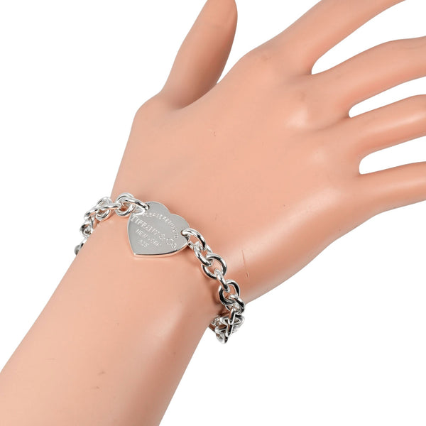 [TIFFANY & CO.] Tiffany 
 Retton Tiffany Heart Tag Bracelet 
 Silver 925 Approximately 26.54G Return to Tiffany & Co. Heart Tag Ladies A Rank
